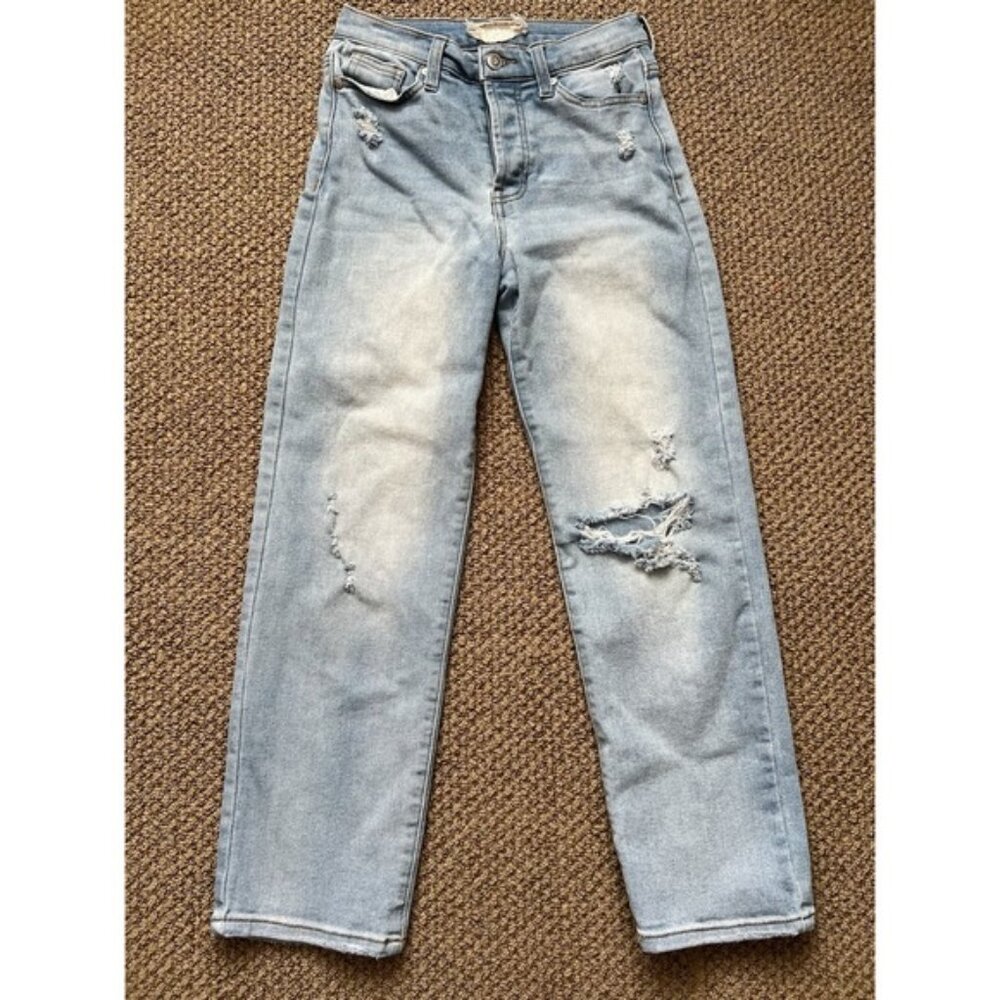 Altar'd State Distressed Jeans Women Size 25/1 Faded Blue